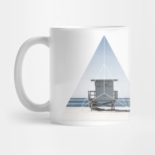 Beach Life Ocean Geometric Photography Mug